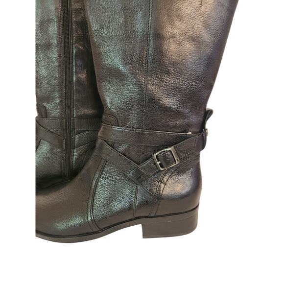 NIB Naturalizer Women's Rena 2 Knee High Block Heel Riding Boots Black 9M - Picture 8 of 13